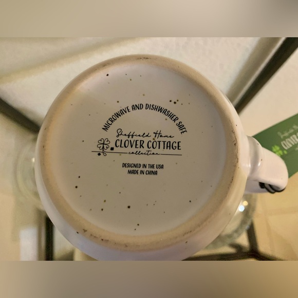 NEW Green Shamrock Hand Painted 18oz Mug St. Patrick’s Day Irish Coffee Tea Cup - Picture 11 of 15